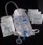 Complete Kit Urinary Incontinence One-Week, 7-Condom Catheters External Self-Seal 25mm (SMALL), + Premium Leg Bag 1000ml Tubing, Straps & Fast and Easy Draining.