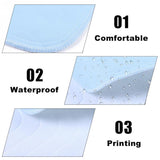 2pcs Reusable Incontinence Bed Pads 4 Layers Washable Pad Absorbent Pad For Adults Incontinence Pad Baby Bedwetting 45 * 60cm