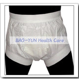 Free Shipping FUUBUU2207-White-XXL-1PCS  Wide elastic pants adult plastic non pants for babies diapers adult cloth diaper