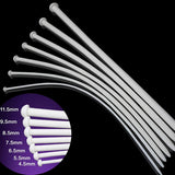 White Male Silicone Catheter Penis Plug Stretching Chastity Device Urethral Dilators Urethral Sounds 4.5mm-11.5mm