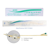 Cofoe 5pcs disposable urinary catheter medical sterilization two way Latex Foley Catheter urine catheter with soft valve