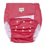 Goodbum Adult Cloth Diapers Reusable The Elderly Washable Diapers Breathable Incontinence Pants  Pure Color The Adjustable