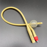 10pcs Latex Foley Catheter 2 Way Silicone Coated Plastic Valve Urology penis Urethral Catheter sizes Fr6 -Fr24  CE and FDA