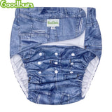 Goodbum Adult Cloth Diapers Reusable The Elderly Washable Diapers Breathable Incontinence Pants  Pure Color The Adjustable