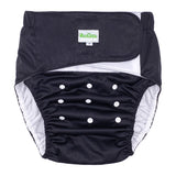 Goodbum Adult Cloth Diapers Reusable The Elderly Washable Diapers Breathable Incontinence Pants  Pure Color The Adjustable