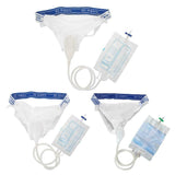 Female/Male Incontinence Pee Urine SILICONE Collector With Catheter & Urine Bags