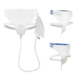 Female/Male Incontinence Pee Urine SILICONE Collector With Catheter & Urine Bags