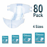 All In One Nappies Disposable Slip Brief Diaper Adult Incontinence Pad 80 Pack