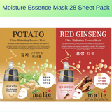 28x Moisture Essence Face Mask Pack Sheet Facial Skin Care Korea Beauty Cosmetic