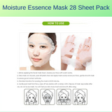 28x Moisture Essence Face Mask Pack Sheet Facial Skin Care Korea Beauty Cosmetic