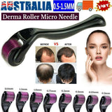 540 Titanium Micro Needle Derma Roller Beard Hair Growth Skin Care 0.5-1.5MM