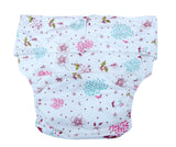 MINKY PRETTY FLOWERS ADULT CLOTH NAPPY / DIAPER WITH REMOVABLE INSERT