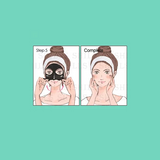 Face Mask Nose Blackhead Acne Pore Deep Remover Clean Peel Off Black Mud