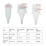 Female/Male Incontinence Pee Urine SILICONE Collector With Catheter & Urine Bags