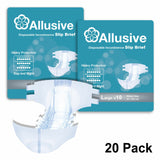 Adult Incontinence All In One Nappy Disposable Slip Brief Diaper Pad 20 Pack