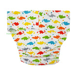 MINKY DINO ADULT CLOTH NAPPY / DIAPER WITH REMOVABLE INSERT CHILD - TEEN SIZE