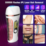 999999 Laser IPL Permanent Hair Removal Remover Face Body Leg Skin - Unisex