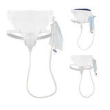 Female/Male Incontinence Pee Urine SILICONE Collector With Catheter & Urine Bags