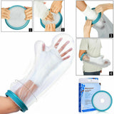 Waterproof Cast Bandage Protector Wound Arm Cover for Shower Adult Short Arm