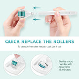 3 In 1 Derma Roller Set 0.5mm,1.0mm,1.5mm Micro Needles For Facial Skin Care AUS