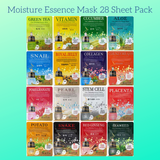 28x Moisture Essence Face Mask Pack Sheet Facial Skin Care Korea Beauty Cosmetic