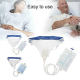 Female/Male Incontinence Pee Urine SILICONE Collector With Catheter & Urine Bags