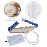 Incontinence Urine Collector Man Male Elderly Care Urinal with Catheter Bags