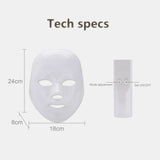 LED Light Photon Face Mask Rejuvenation Skin Facial Wrinkle Therapy 7 Colour